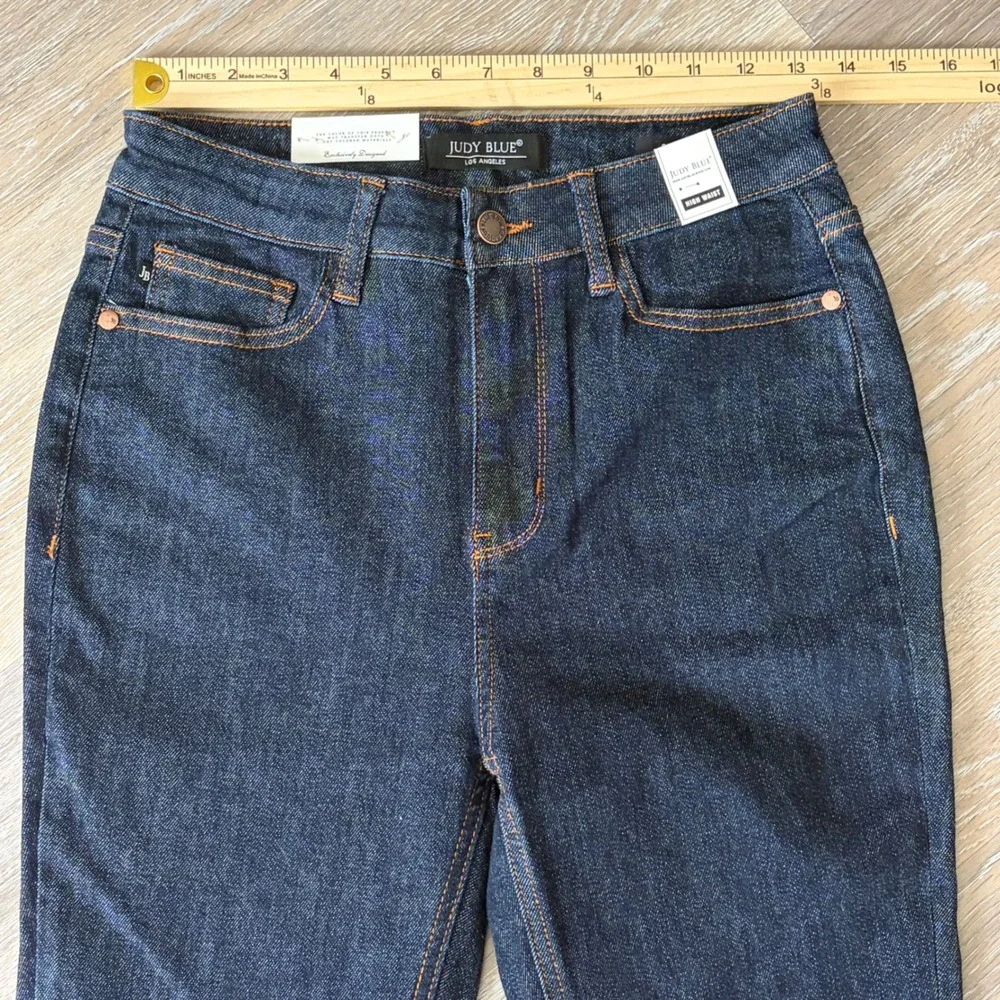 Judy Blue High Waist Skinny Jeans Dark Wash Indigo Womens 7/28 NWT